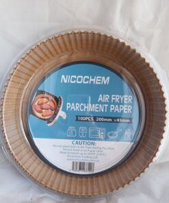 Χαρτί Air Fryer 20cm (100 τεμάχια) Χαρτί Air Fryer 16cm (100 τεμάχια): Αντικολλητικά χαρτιά ψησίματος που διατηρούν τον κάδο του air fryer καθαρό στην Κύπρο