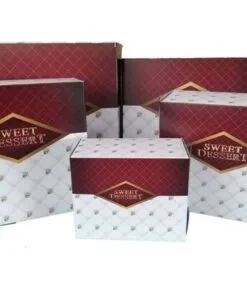 Κουτιά ζαχαροπλαστείου - patisserie box sweet dessert and Fresh sweet