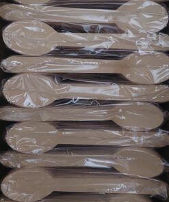 🥄 Ξύλινα Κουταλάκια 16 cm – Συσκευασία 100 τεμαχίων