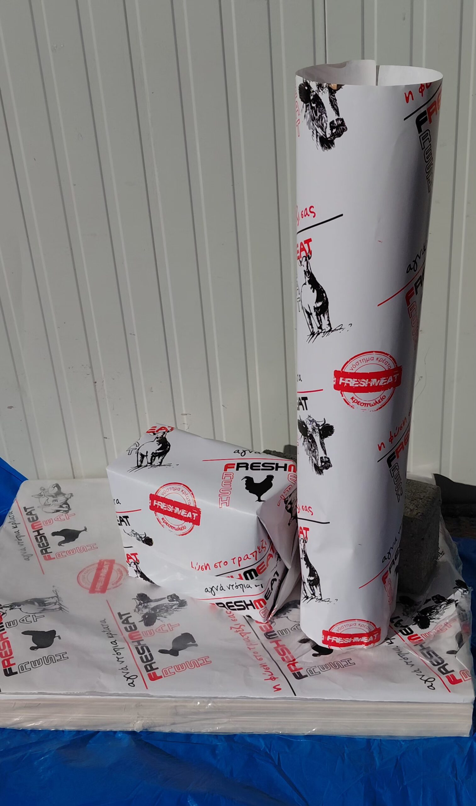 Xarti Peritiligmatos Kreatos & Alantikon 25X30 35X50 50X70 70X100 Flat illustration