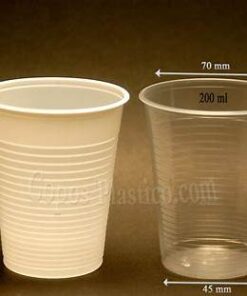 Ποτήρια Νερού Πλαστικά 200ml – Συσκευασία 50 Τεμαχίων